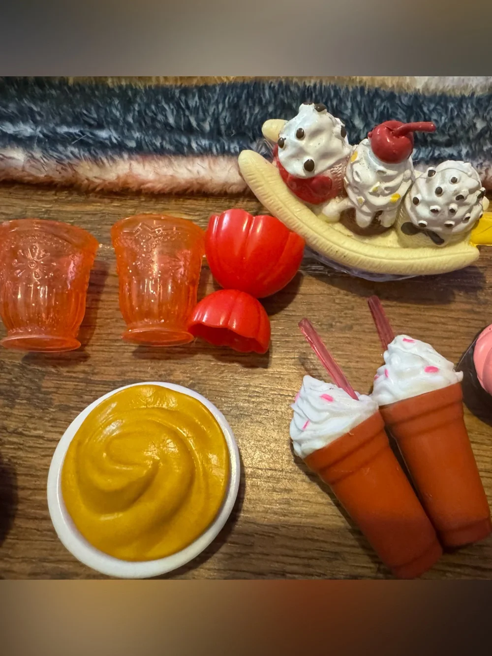 American Girl & Our Generation Banana Split, smoothies, ice cream, misc